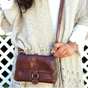 Jack Georges Leather Voyager Mini Crossbody 7610